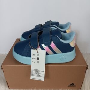 New Adidas Kids Grand Court 2.0 CF Infant Shoes JQ5655 Unisex Sz 9k, 9.5k